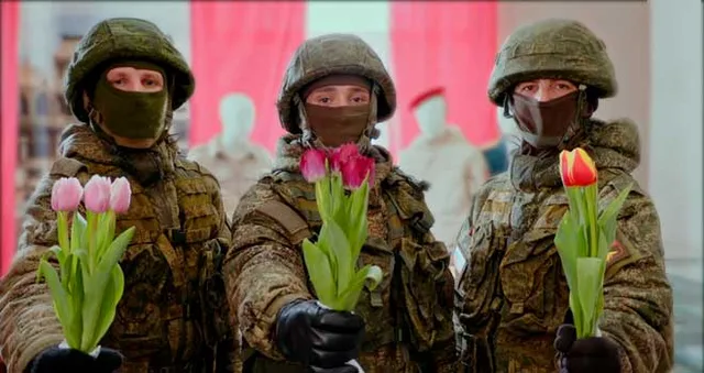 Участвующие в СВО военные поздравили женщин Дзержинска с наступающим 8 Марта