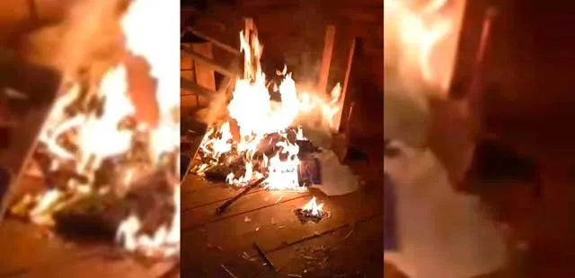 Ничего святого: двое молодых людей разгромили и подожгли часовню в Балахнинском районе