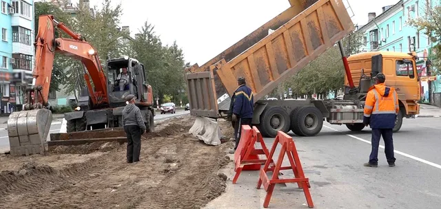 Благоустройство проспекта Ленина в Дзержинске близится к завершению