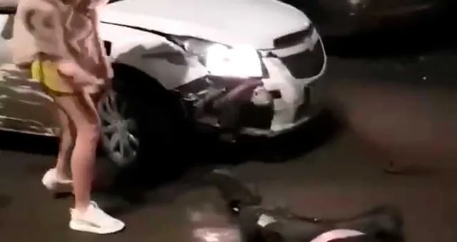 Давящая ревность: женщина едва не переехала бывшего мужа на машине в Нижнем Новгороде