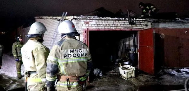 Опять горит: в одном из гаражных кооперативов Дзержинска произошел пожар