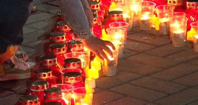 Сотни свечей и общее горе: Дзержинск присоединился к акции «Огненные картины войны»