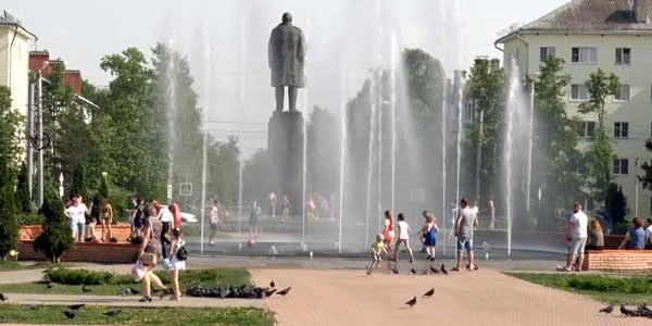 График работы фонтана на площади Ленина в Дзержинске