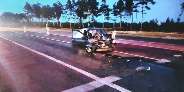Автоледи на легковушке врезалась в автобус на трассы М7 под Дзержинском