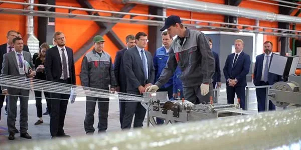 Промышленность на подъеме. В Дзержинске открыт цех по производству стеклопластиковых труб
