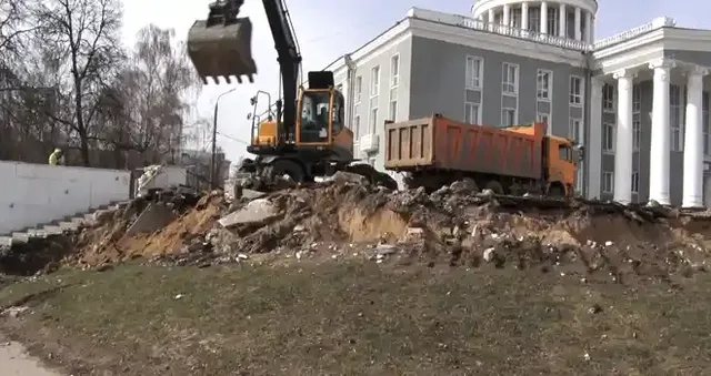 Культурное преображение: благоустройство территории вокруг ДКХ стартовало в Дзержинске