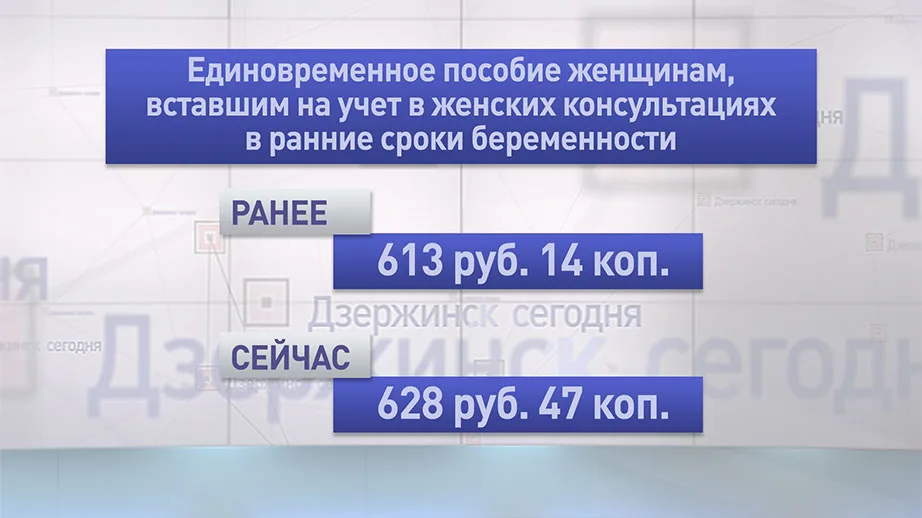 В Дзержинске с 1 февраля увеличиваются детские пособия