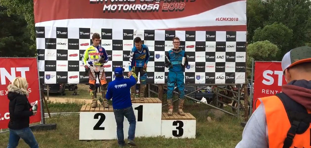 Дзержинский мотогонщик Александр Федоров выиграл этап чемпионата Латвии