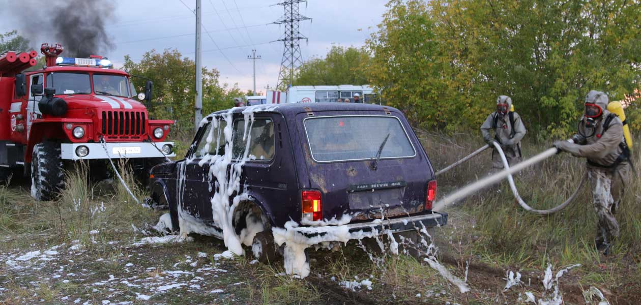 Мигалки и сирены. Службы быстрого реагирования собрались в Восточной промзоне Дзержинска