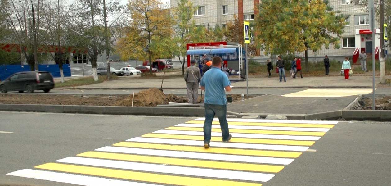 Новый пешеходный переход появился на проспекте Ленина в Дзержинске