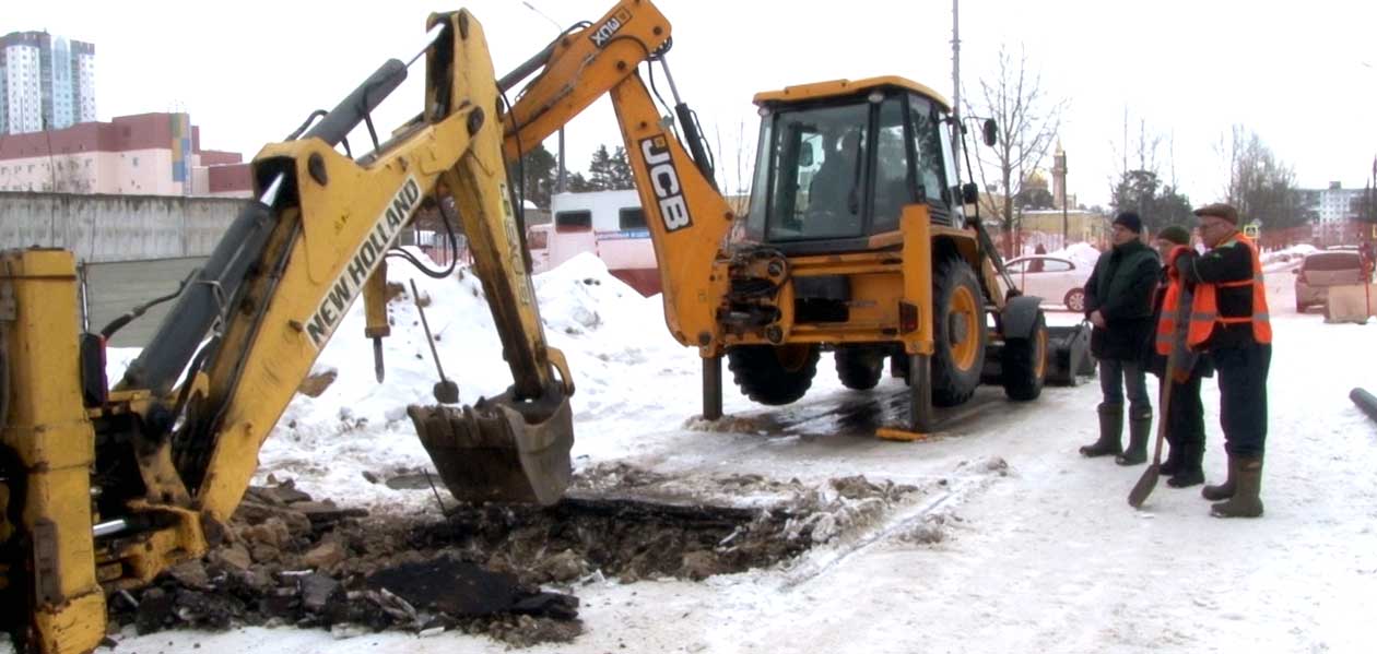Дзержинский водоканал ведет плановые работы по замене труб водоснабжения