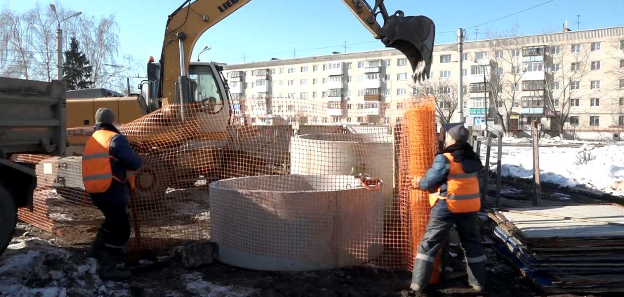 Начало ремонта. Дзержинский водоканал начал масштабную реконструкцию канализационного коллектора на улице Октябрьская