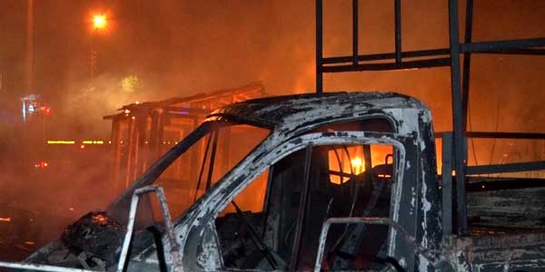 Крупный пожар в дзержинском переулке Садовый произошел из-за разлившегося спирта