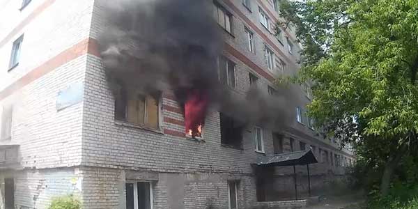 В Дзержинске на проспекте Циолковского сгорела квартира