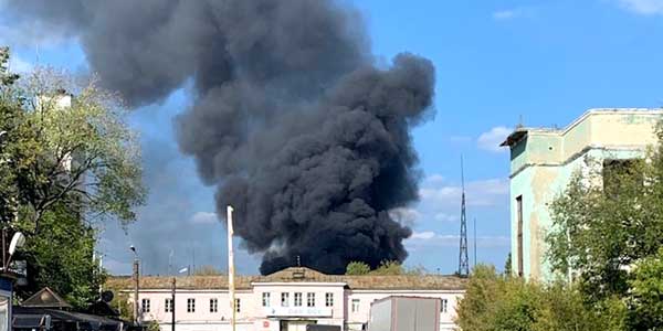 На заводе «Дзержинское оргстекло» пожар