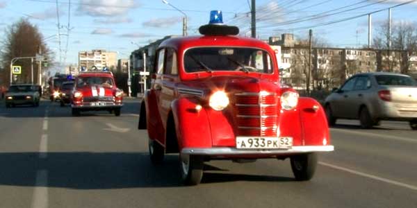 В Дзержинске прошел автопробег пожарных автомобилей