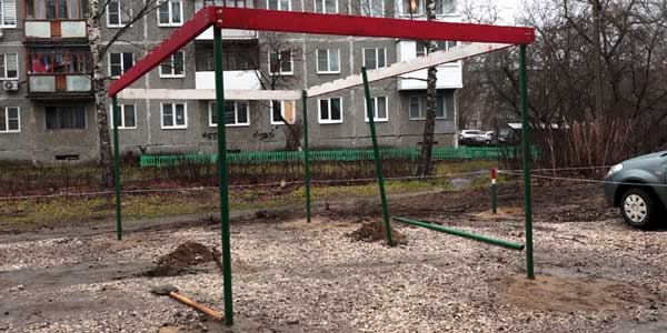 Во дворе Дзержинска проводился эксперимент