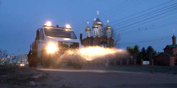 Антивирусные меры. Дезинфекцию улиц в Дзержинске проводят ежедневно