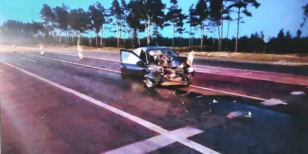 Автоледи на легковушке врезалась в автобус на трассы М7 под Дзержинском