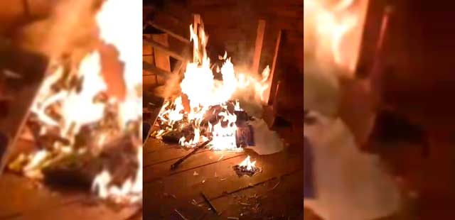 Ничего святого: двое молодых людей разгромили и подожгли часовню в Балахнинском районе