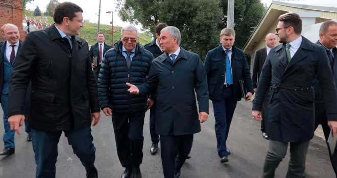 Деловой визит: председатель Госдумы Вячеслав Володин посетил Нижний Новгород