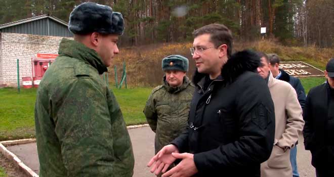 Глеб Никитин посетил воинскую часть в Мулино и полигон в Кстовском районе