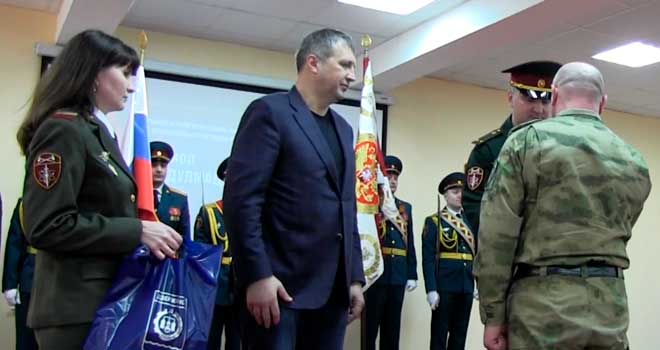 Отличившимся в ходе специальной военной операции дзержинцам вручили государственные награды