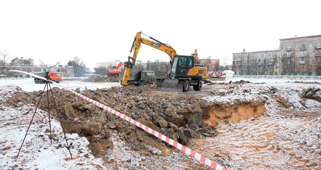 Большое строительство: в Дзержинске приступили к устройству котлована для новой школы