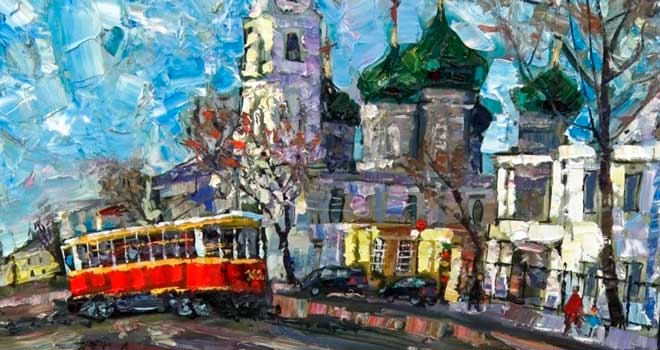 Рельефность цвета: персональная выставка художника Михаила Полякова открылась в Дзержинске
