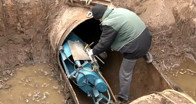 Современные технологии: Дзержинский водоканал проводит ремонт участка коллектора в Кстовском районе