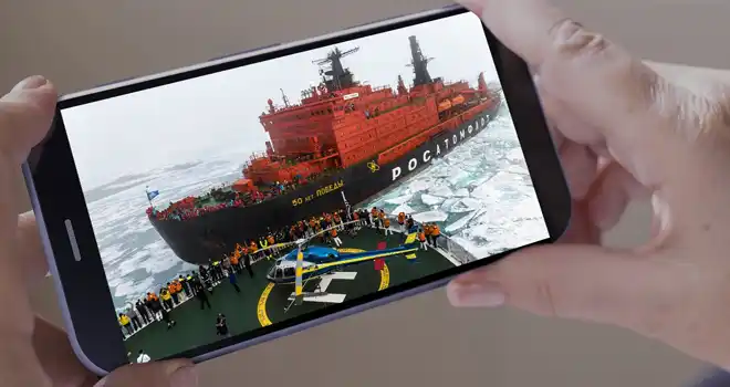 Не у нас: встреча российского ледокола с французским судном попала на видео