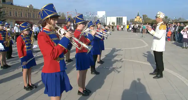 Самые музыкальные и талантливые: лучшие детские духовые оркестры области выступили на Нижегородской ярмарке