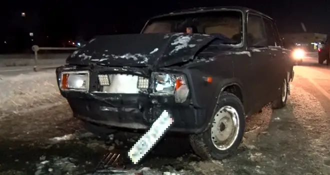 Догнал! Два автомобиля столкнулись в районе старого кладбища в Дзержинске