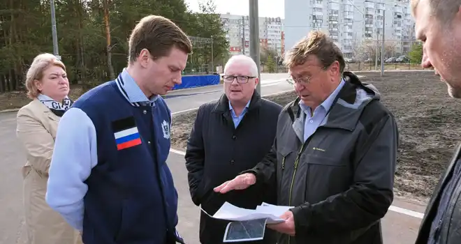 С рабочим визитом: министр спорта Нижегородской области посетил строящиеся объекты в Дзержинске