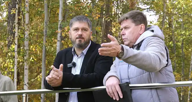 Рабочая прогулка: Михаил Клинков рассказал о планах и перспективах развития парка «Утиное озеро» в Дзержинске