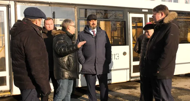 С рабочим визитом: автобусно-троллейбусное депо посетил глава города Дзержинска