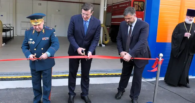 Современное и оснащенное: новое здание пожарной части открыли в Дзержинске