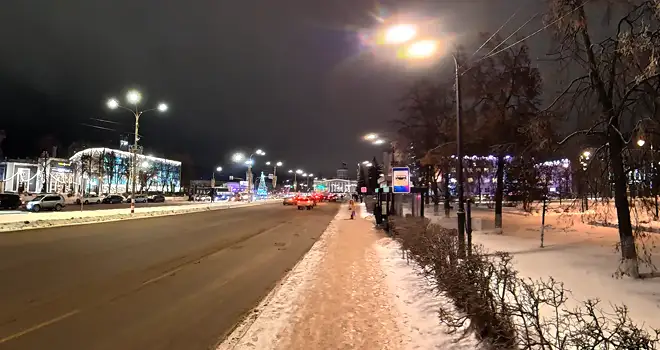 В новогоднюю ночь: движение транспорта перекроют в районе площади Дзержинского