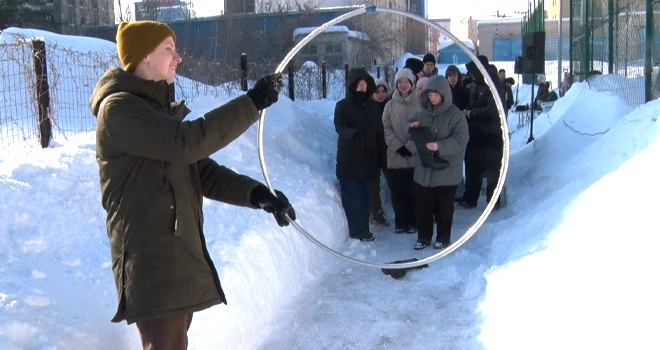 Зимние игры: традиционный городской фестиваль прошел на спортплощадке дзержинского политеха